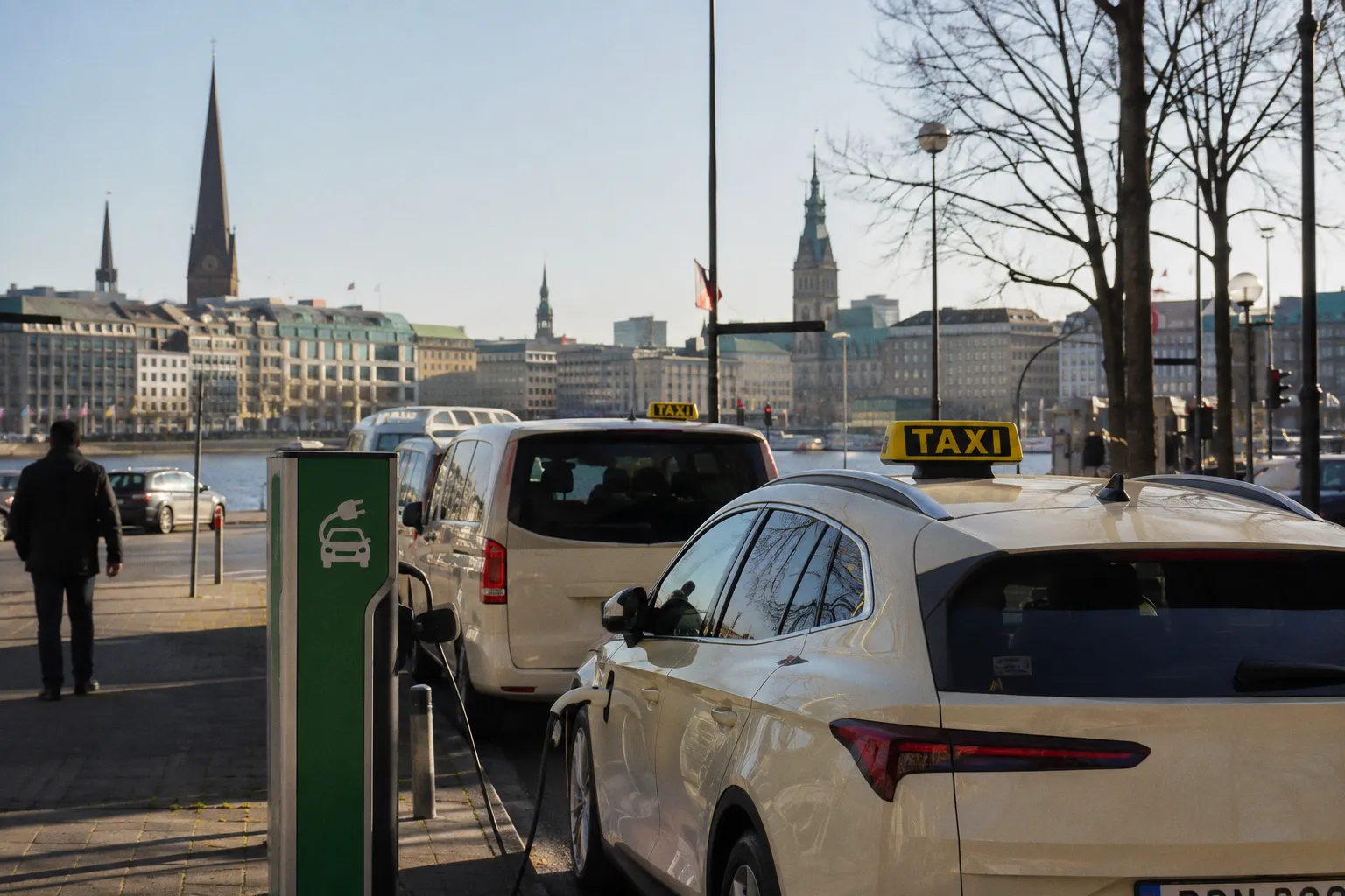 Hamburg im Wandel: Wie die Dekarbonisierung den Taxialltag und das Stadtbild verändert