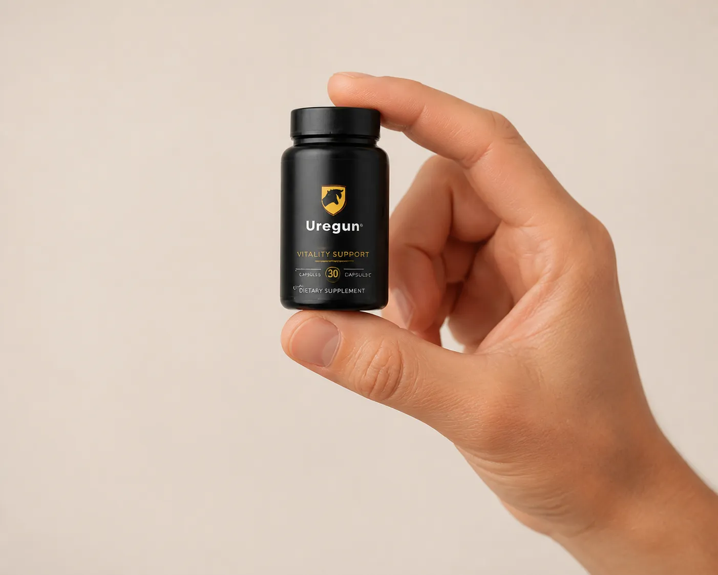 Urogun — Verpackung in der Hand