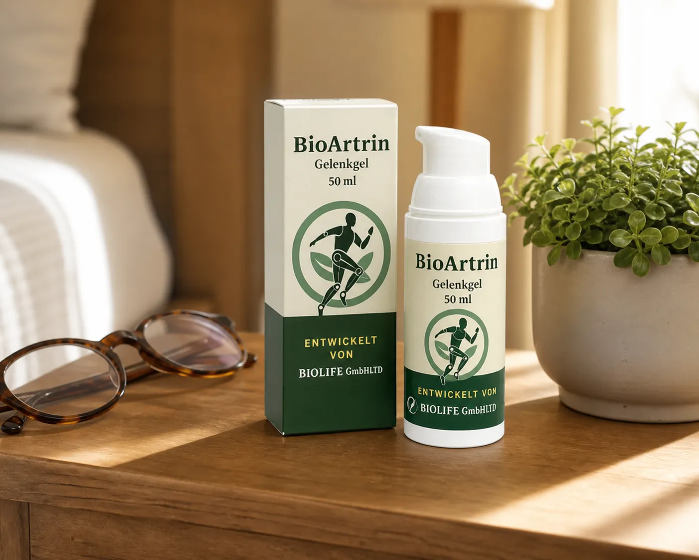 BioArtrin — Verpackung im Alltag
