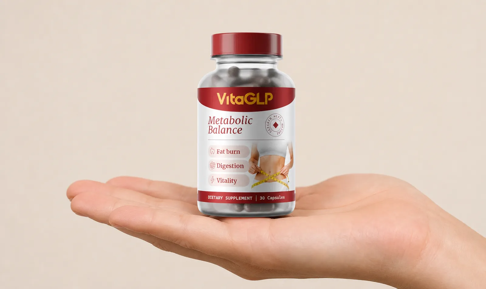 VitaGLP — Verpackung in der Hand
