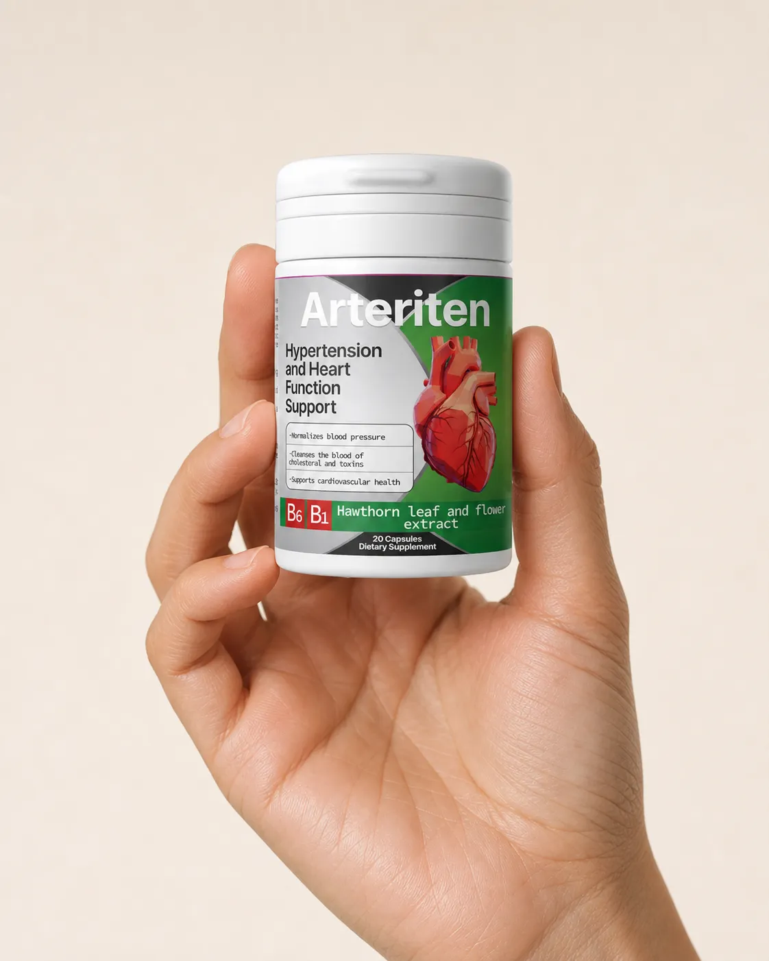 Arteriten — Verpackung in der Hand