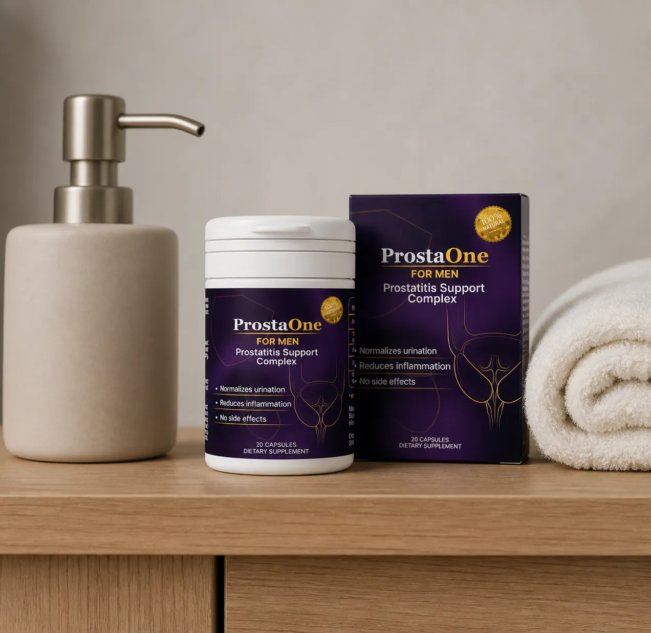 ProstaOne — Verpackung im Alltag