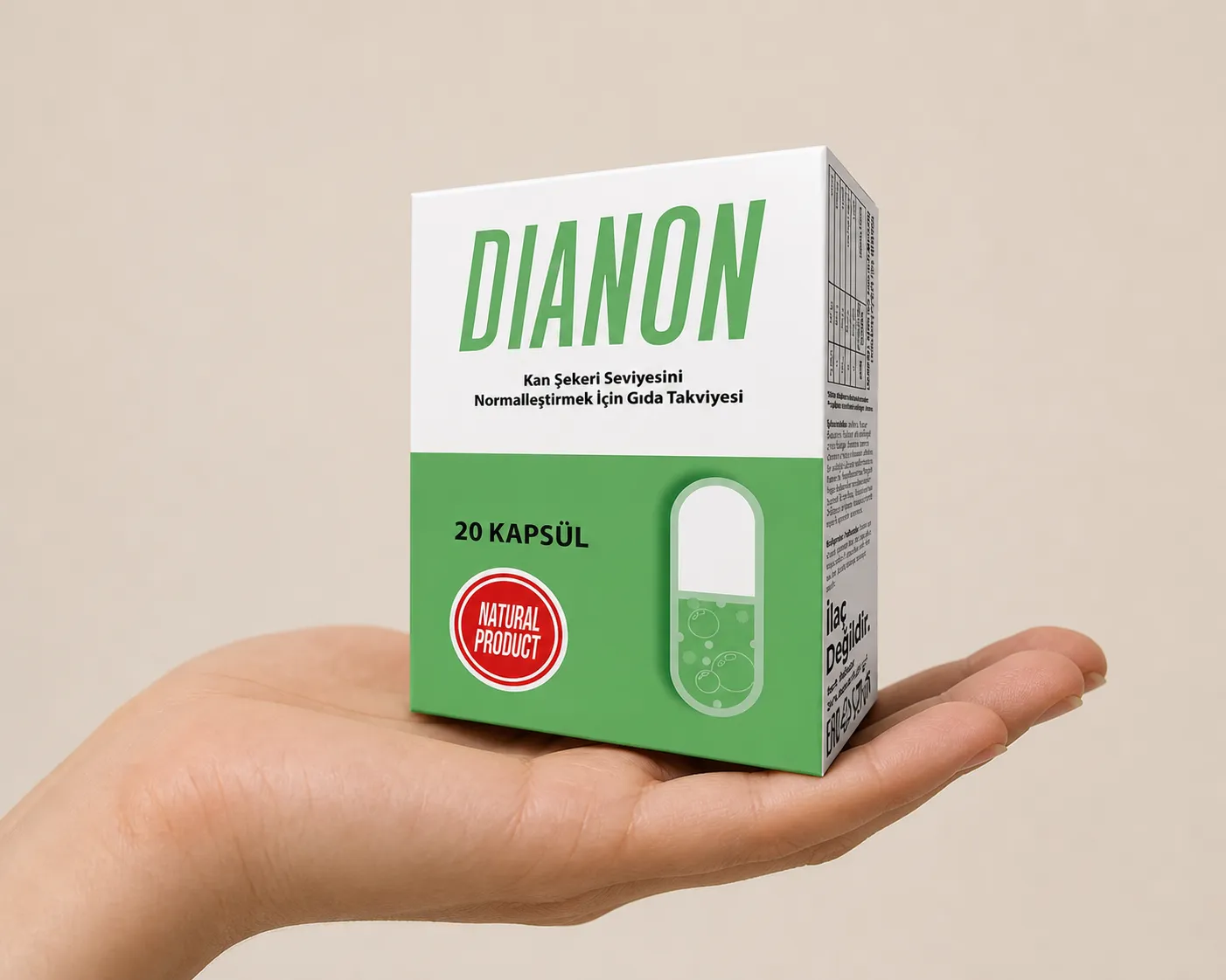 Dianon — Verpackung in der Hand