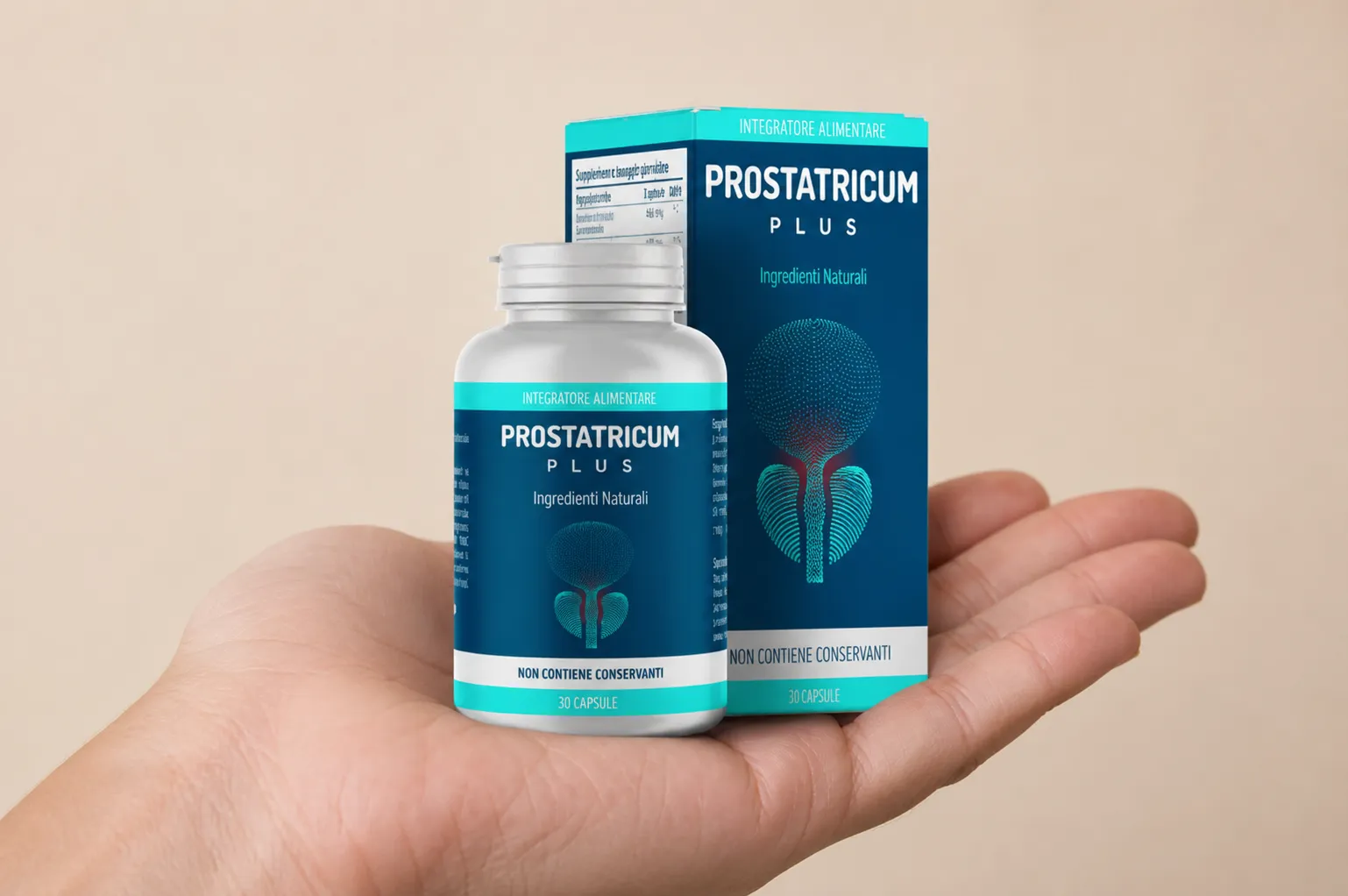 Prostatricum PLUS — Verpackung in der Hand