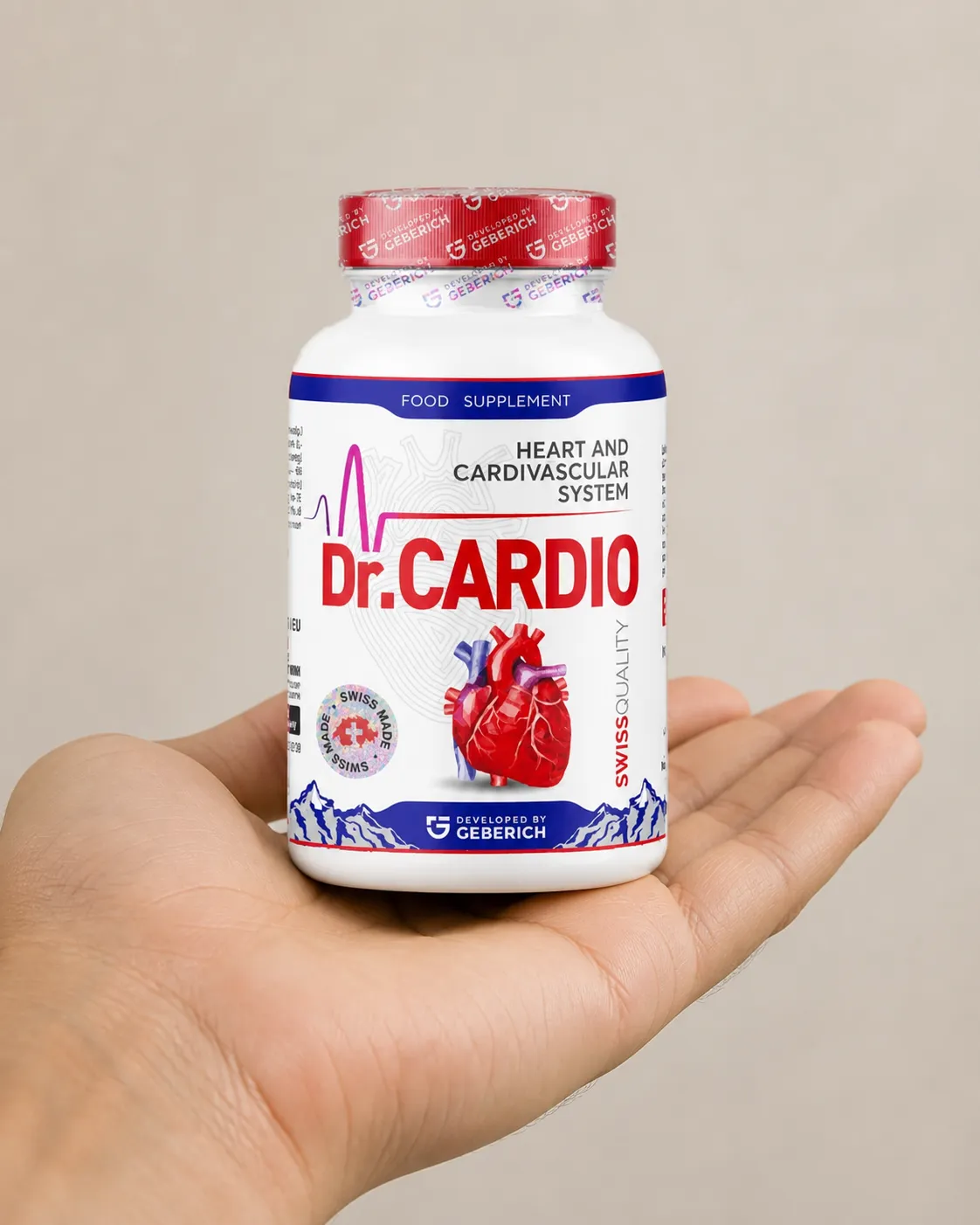 Dr.Cardio — Verpackung in der Hand
