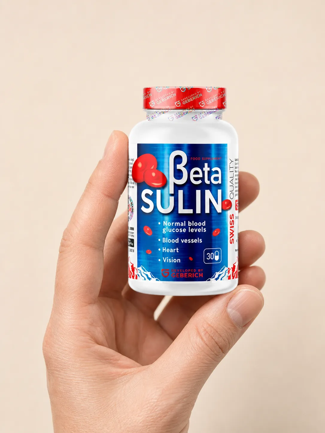 Betasulin — Verpackung in der Hand