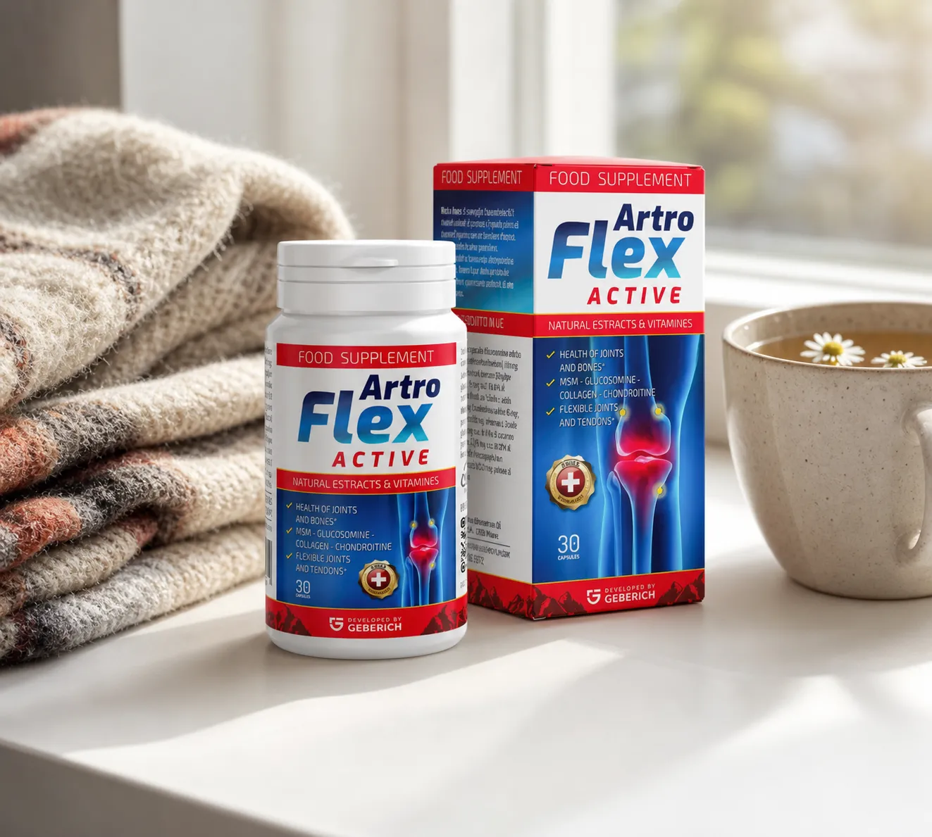 Artroflex Active — Verpackung im Alltag