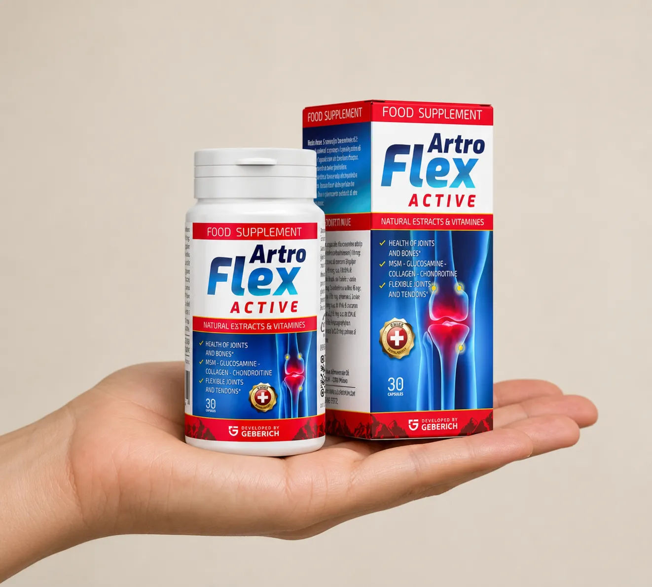 Artroflex Active — Verpackung in der Hand