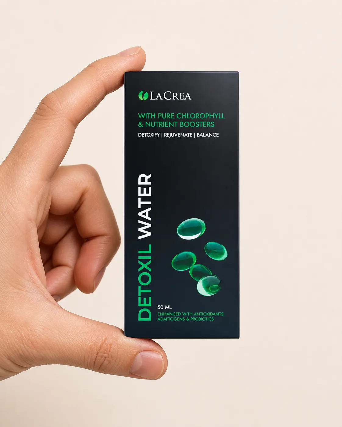 Detoxil Water Parasites — Verpackung in der Hand