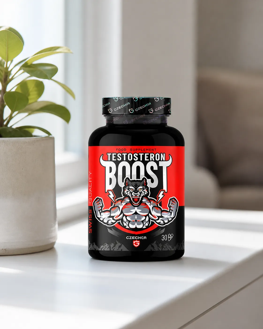 Testosteron Boost — Verpackung im Alltag