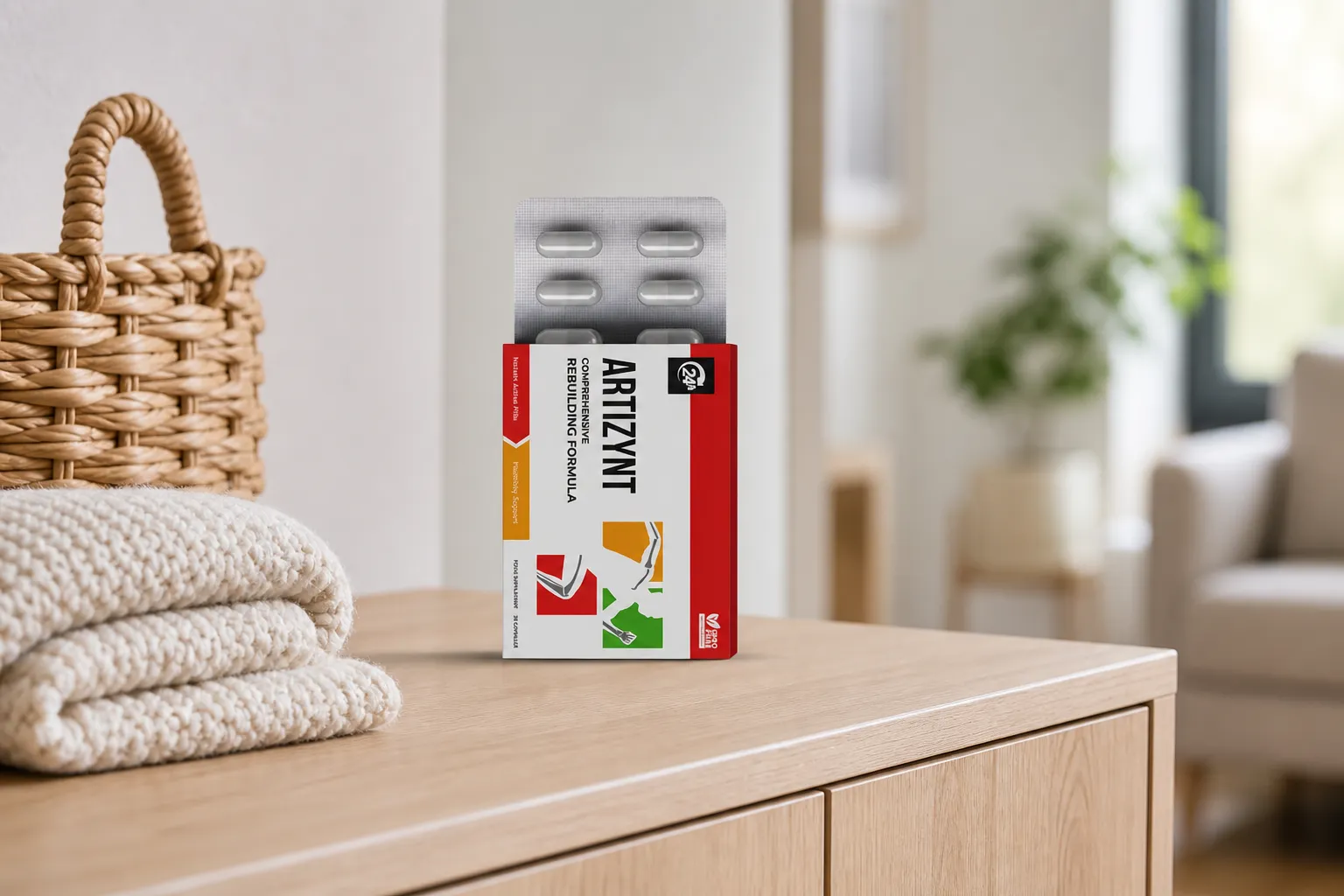 ArtiZynt Capsules Full price + — Verpackung im Alltag