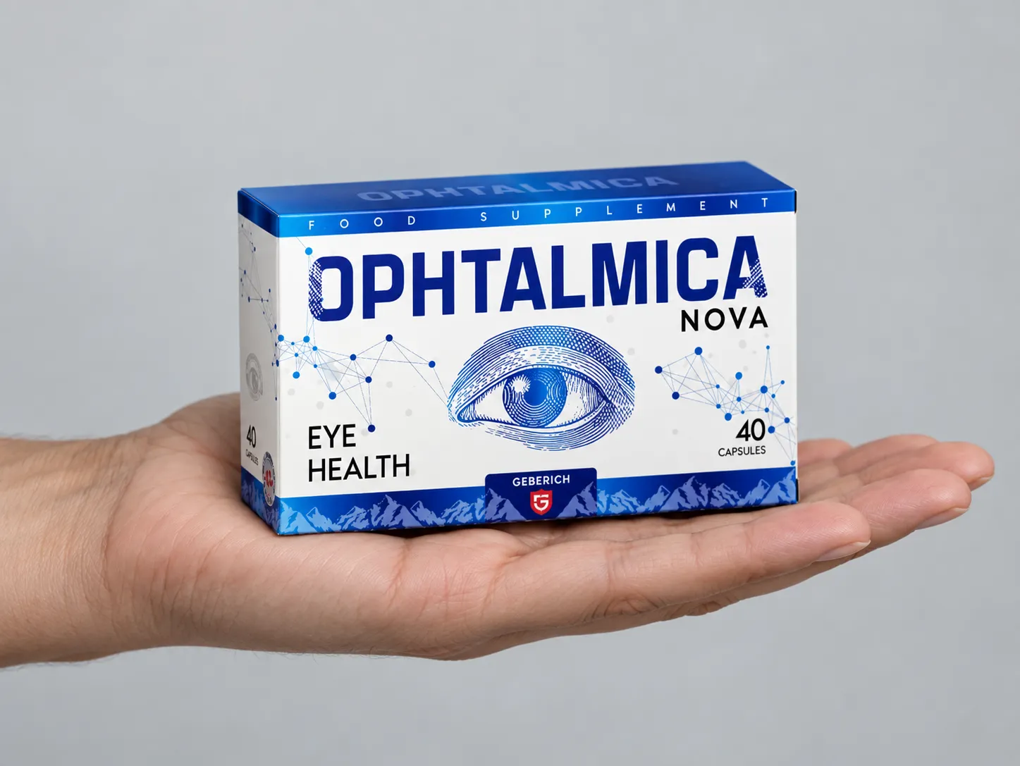 Ophtalmica — Verpackung in der Hand