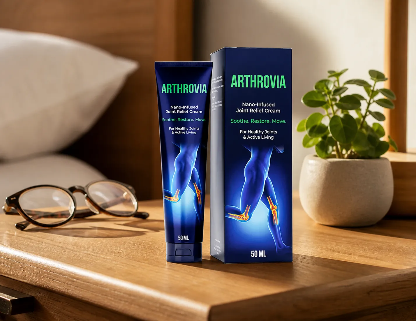Arthrovia — Verpackung im Alltag