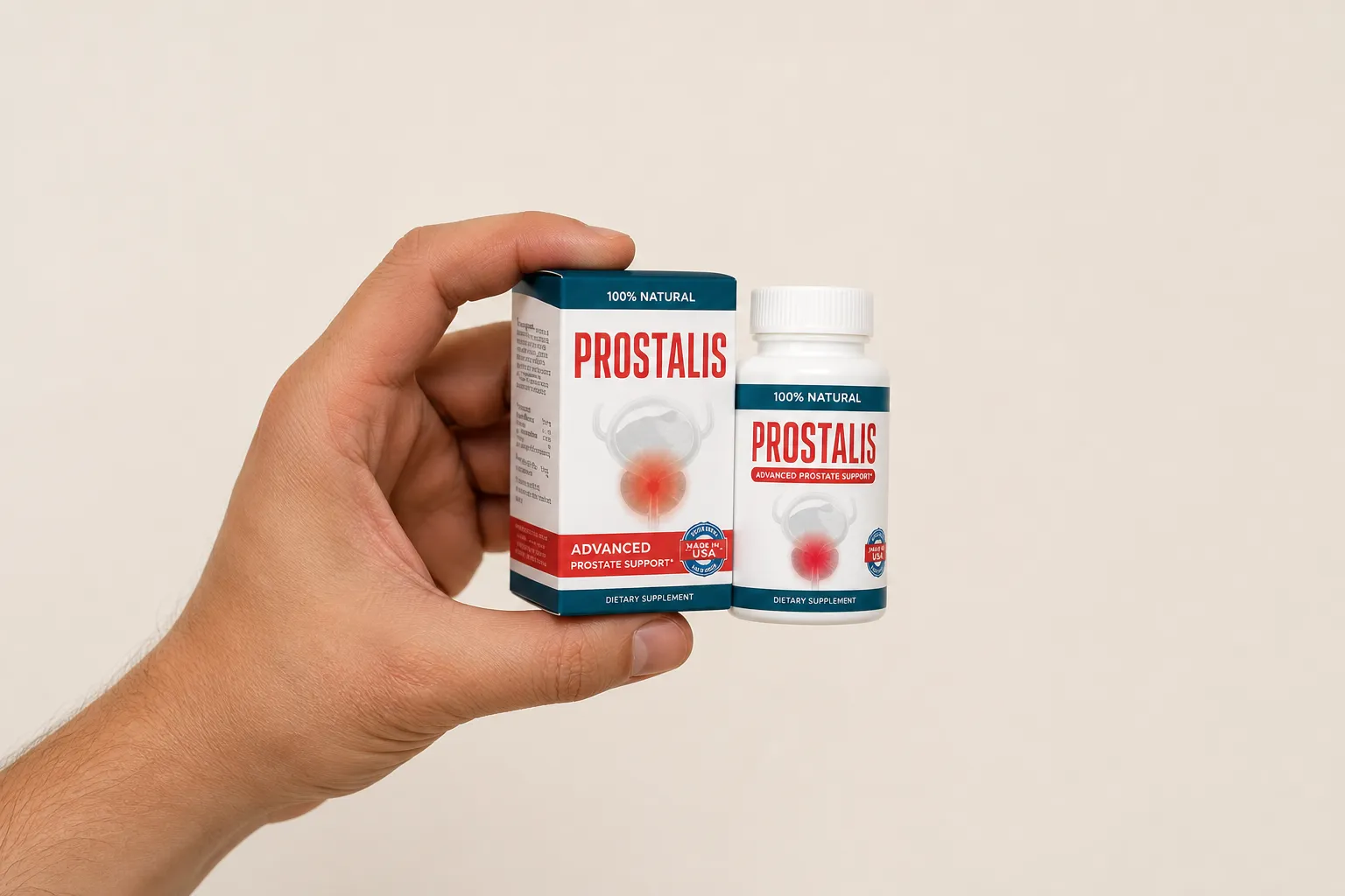 Prostalis Full price + — Verpackung in der Hand
