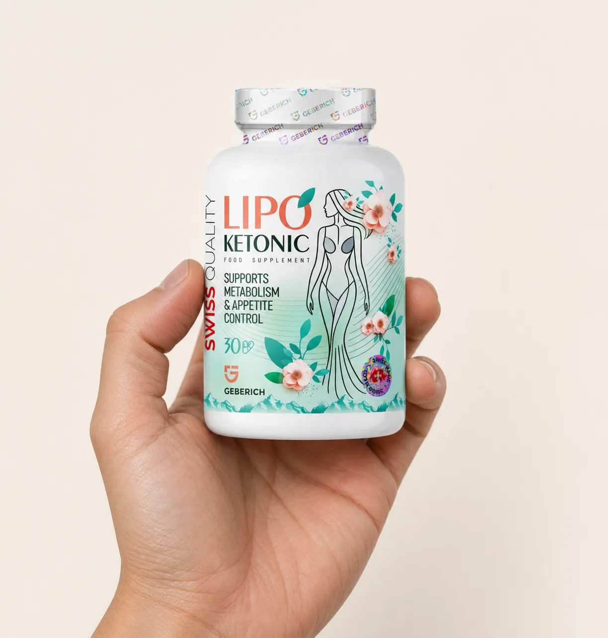 LIPOKETONIC — Verpackung in der Hand