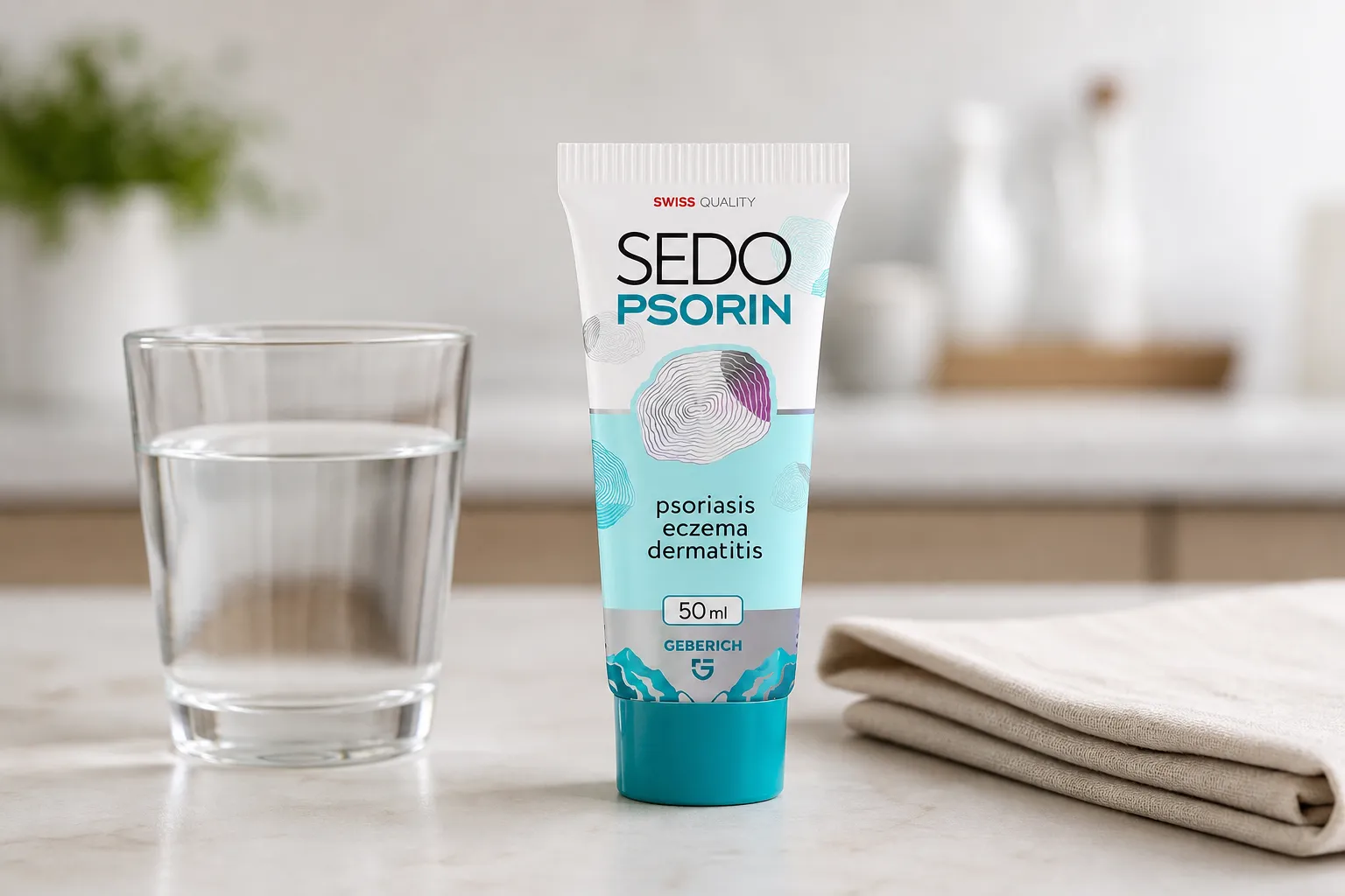 Sedopsorin — Verpackung im Alltag