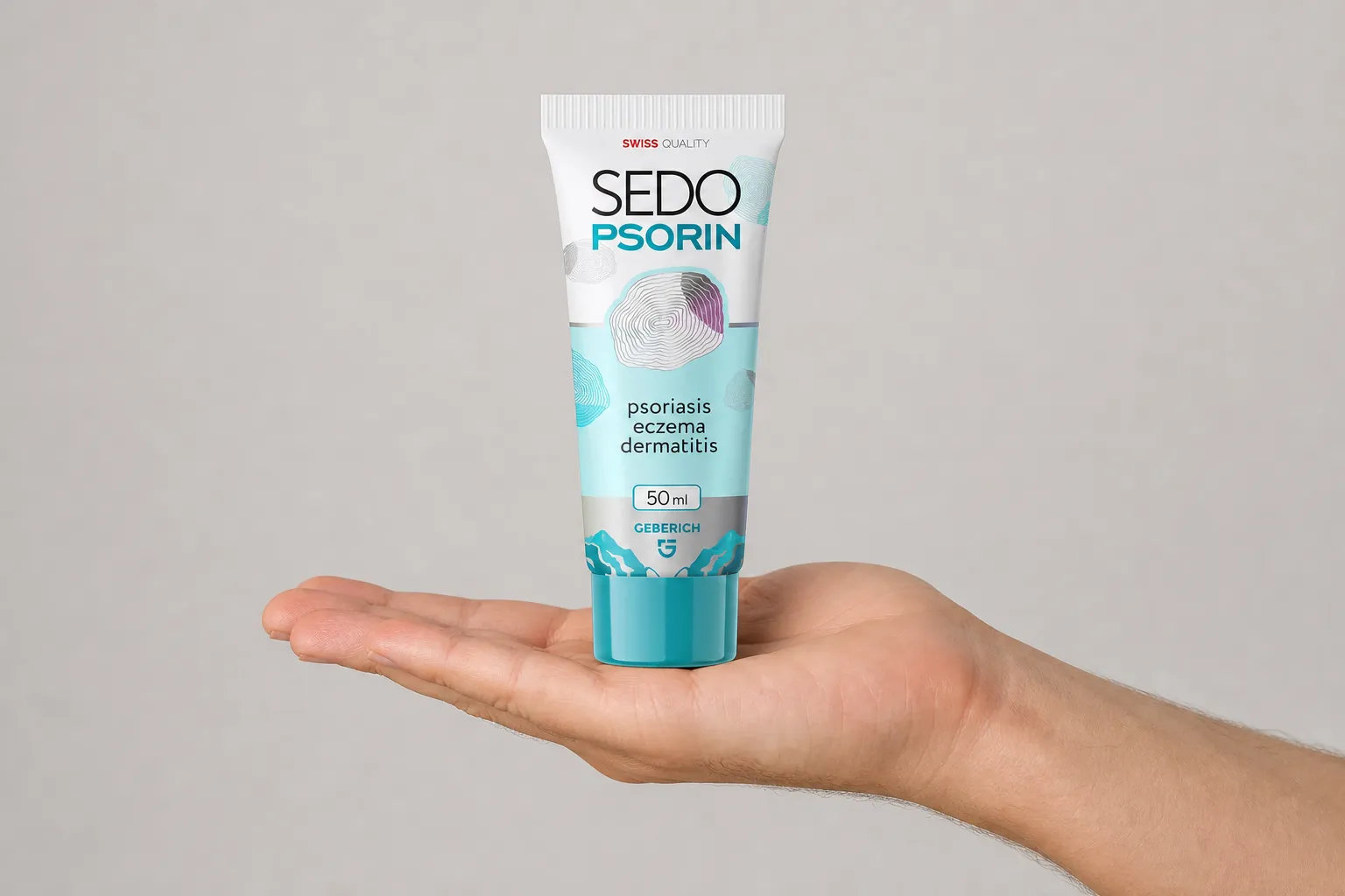 Sedopsorin — Verpackung in der Hand
