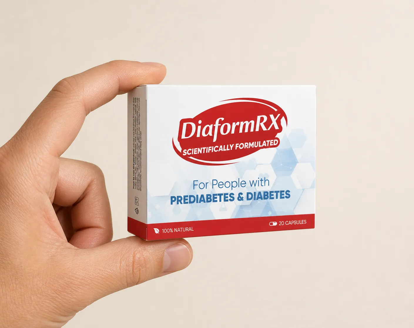 DiaformRX Full price + — Verpackung in der Hand