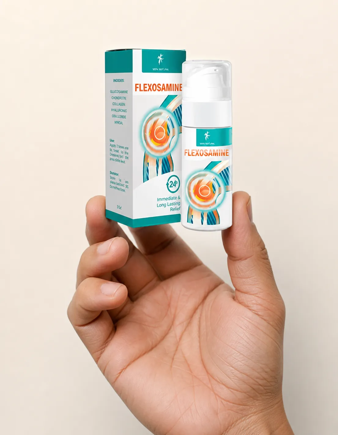Flexosamine Gel Full price + — Verpackung in der Hand