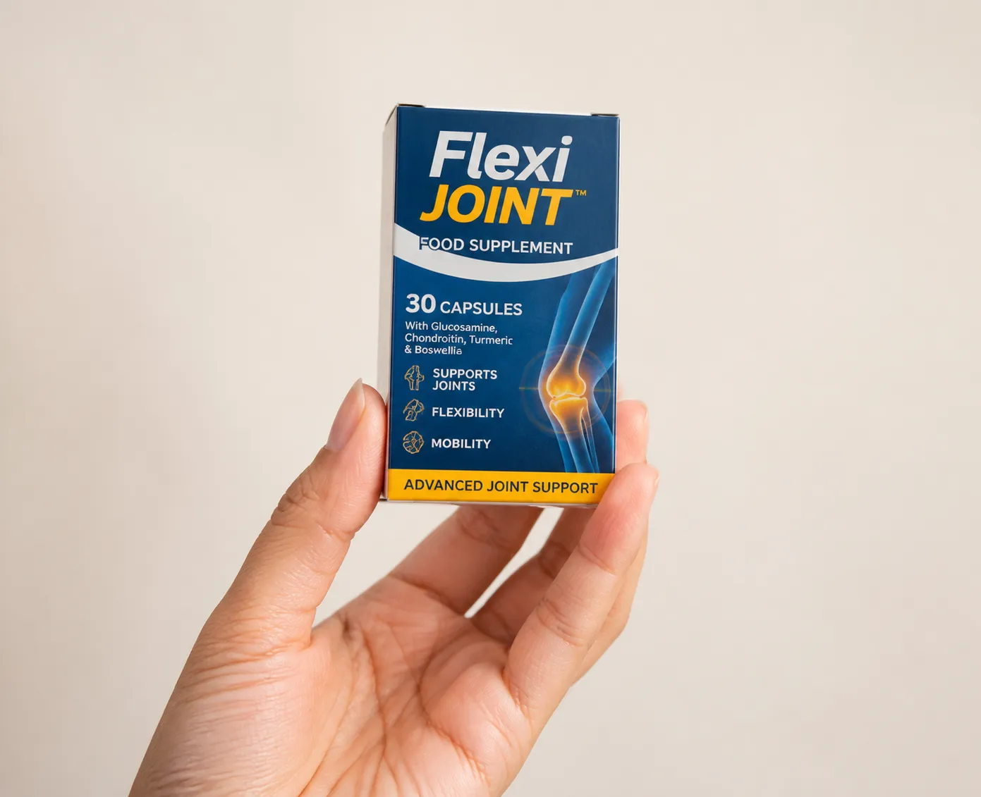 Flex Sana — Verpackung in der Hand