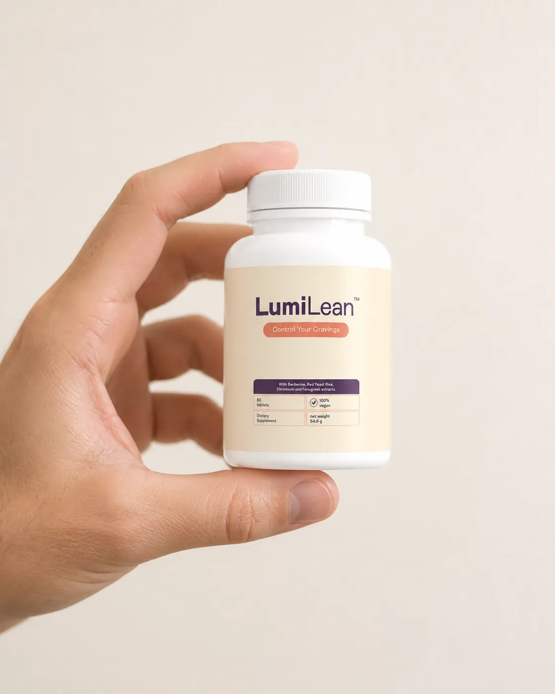 LUMILEAN — Verpackung in der Hand