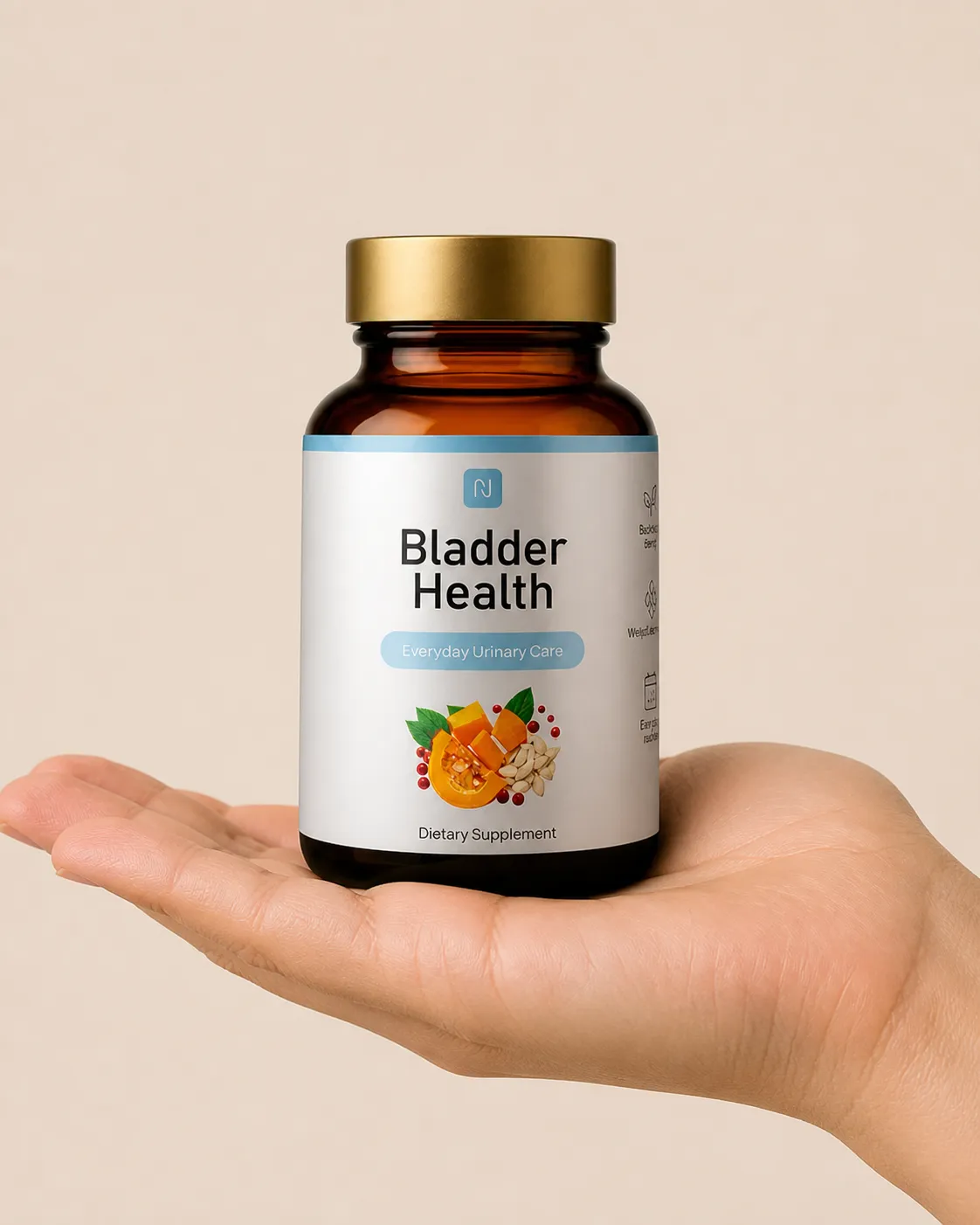 Bladder Health — Verpackung in der Hand