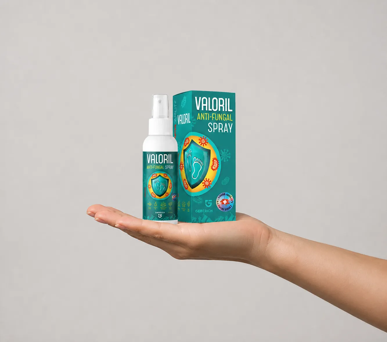 VALORIL — Verpackung in der Hand