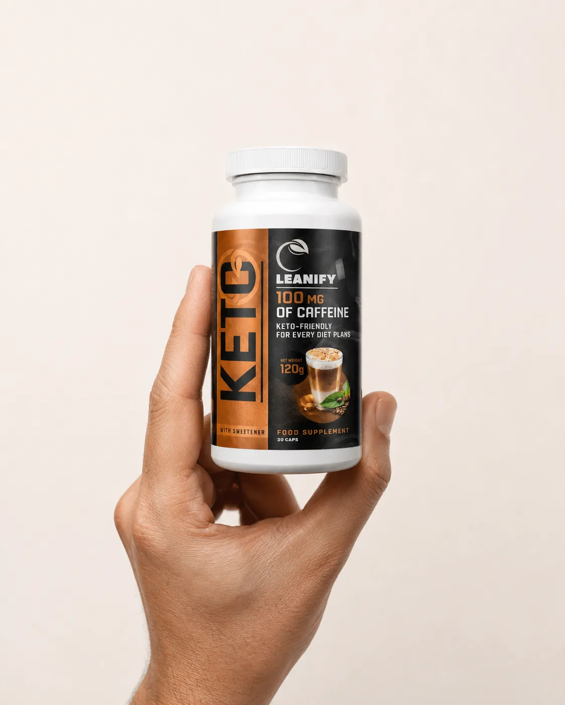Leanify Keto — Verpackung in der Hand