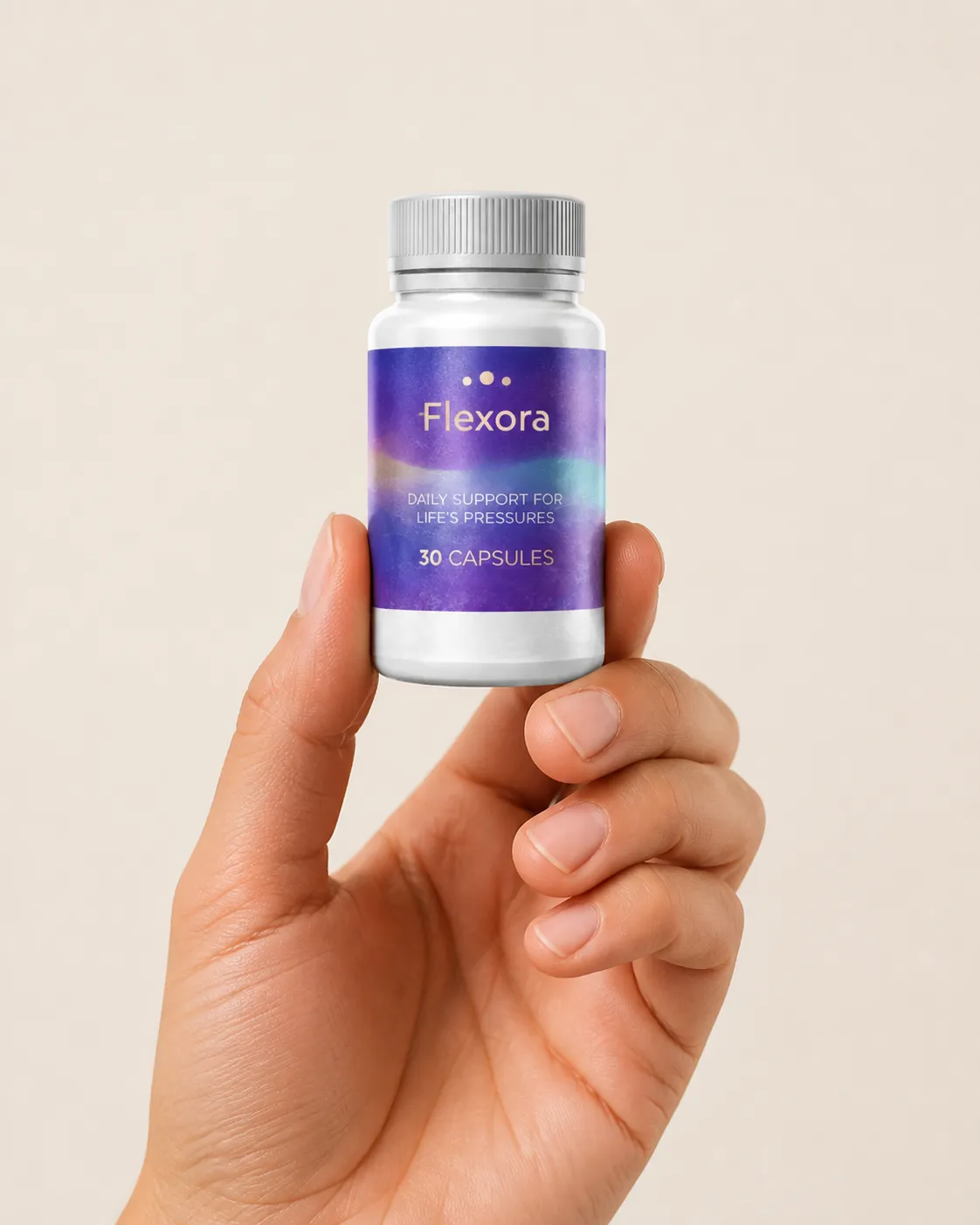 Flexora — Verpackung in der Hand
