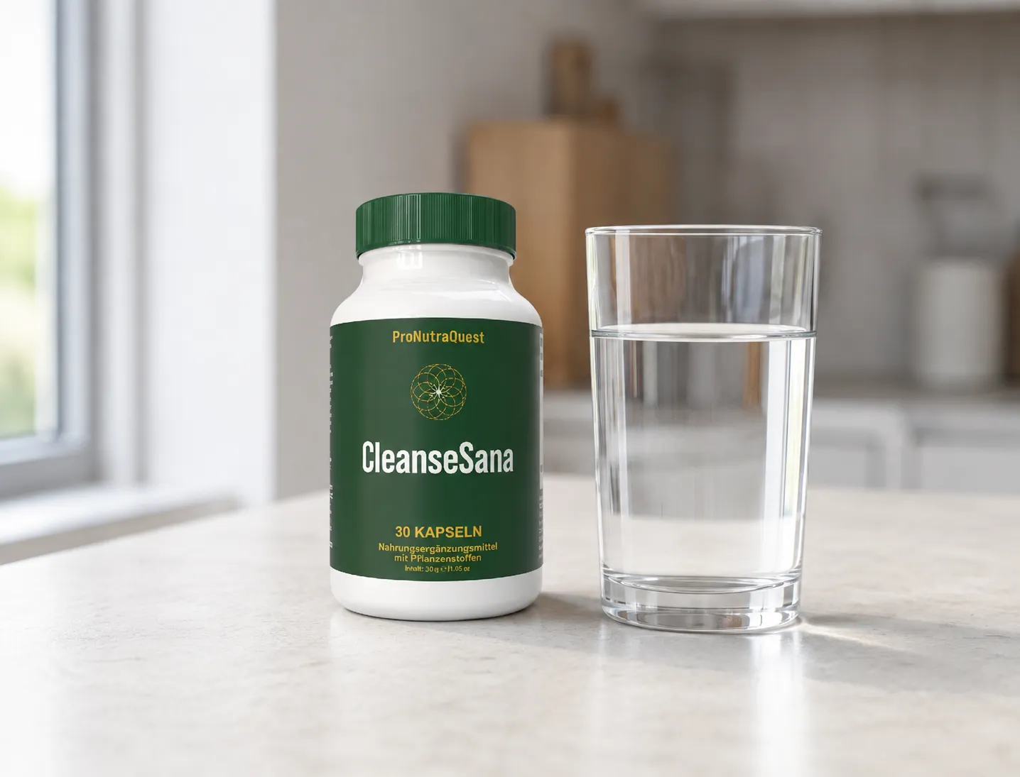 CleanseSana — Verpackung im Alltag