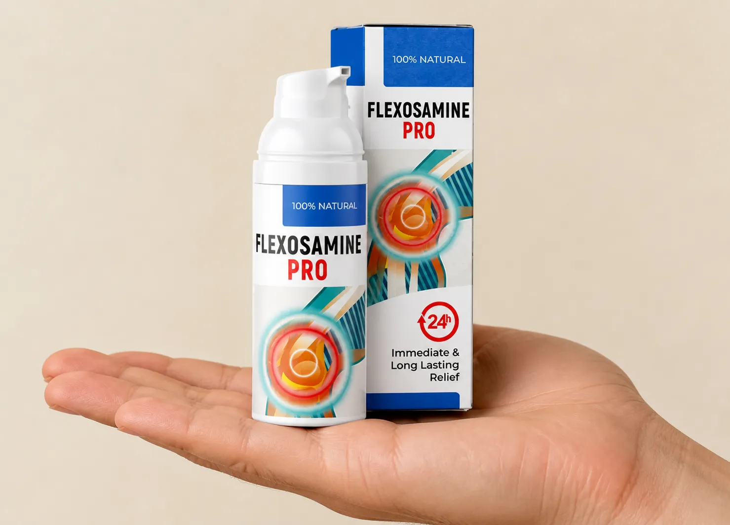 Flexosamine PRO — Verpackung in der Hand