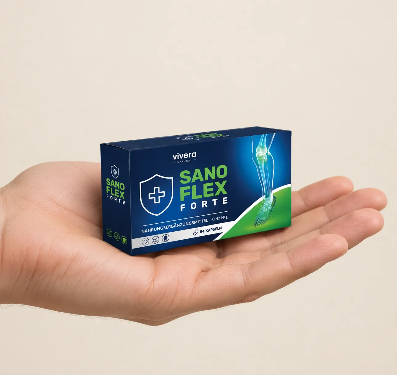 SANOFLEX — Verpackung in der Hand