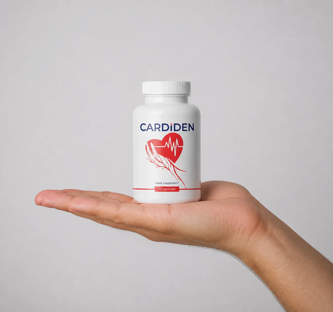 Cardiden — Verpackung in der Hand