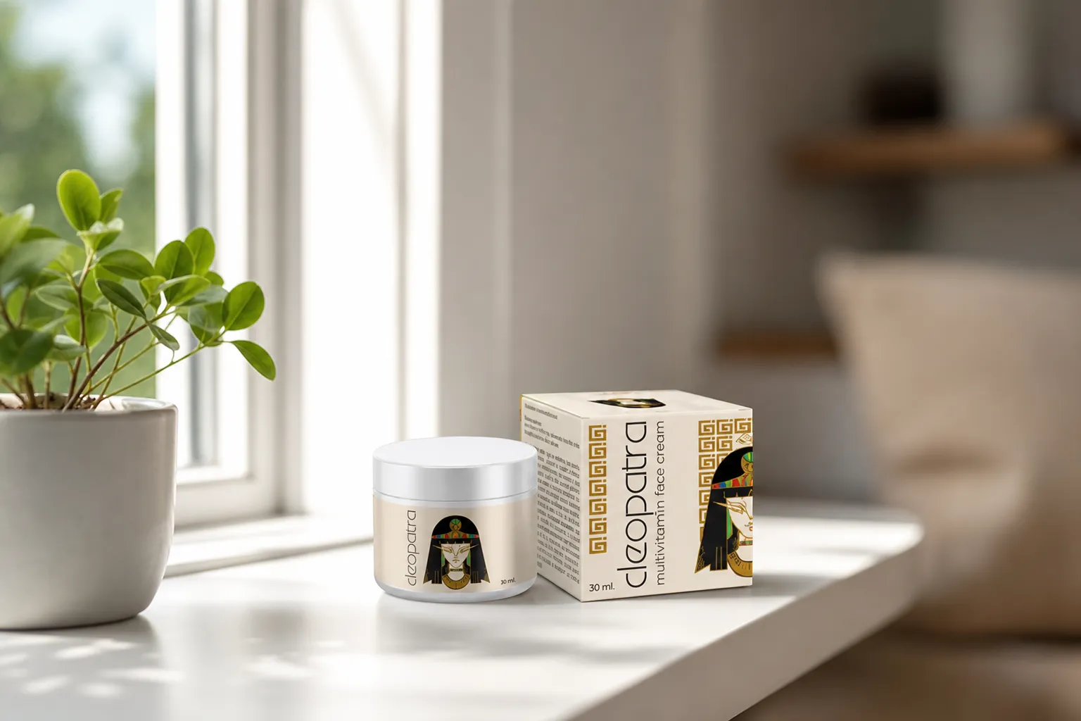 Cleopatra cream — Verpackung im Alltag