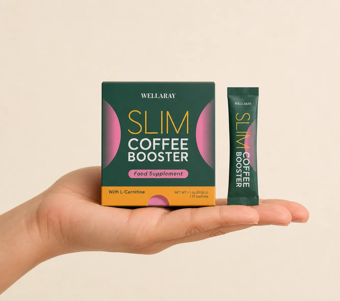 Wellaray — Verpackung in der Hand
