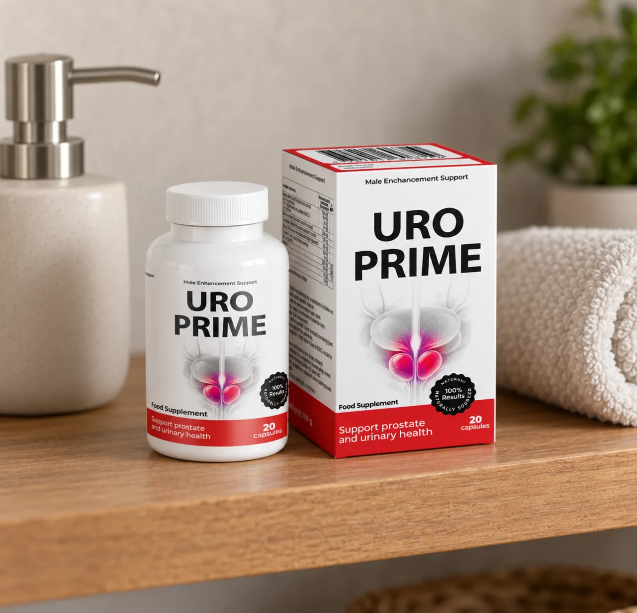 UroPrime — Verpackung im Alltag