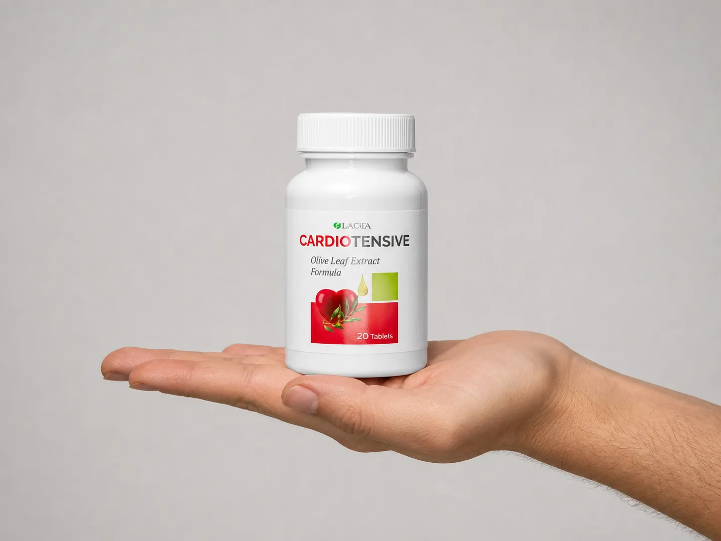 Cardiotensive — Verpackung in der Hand