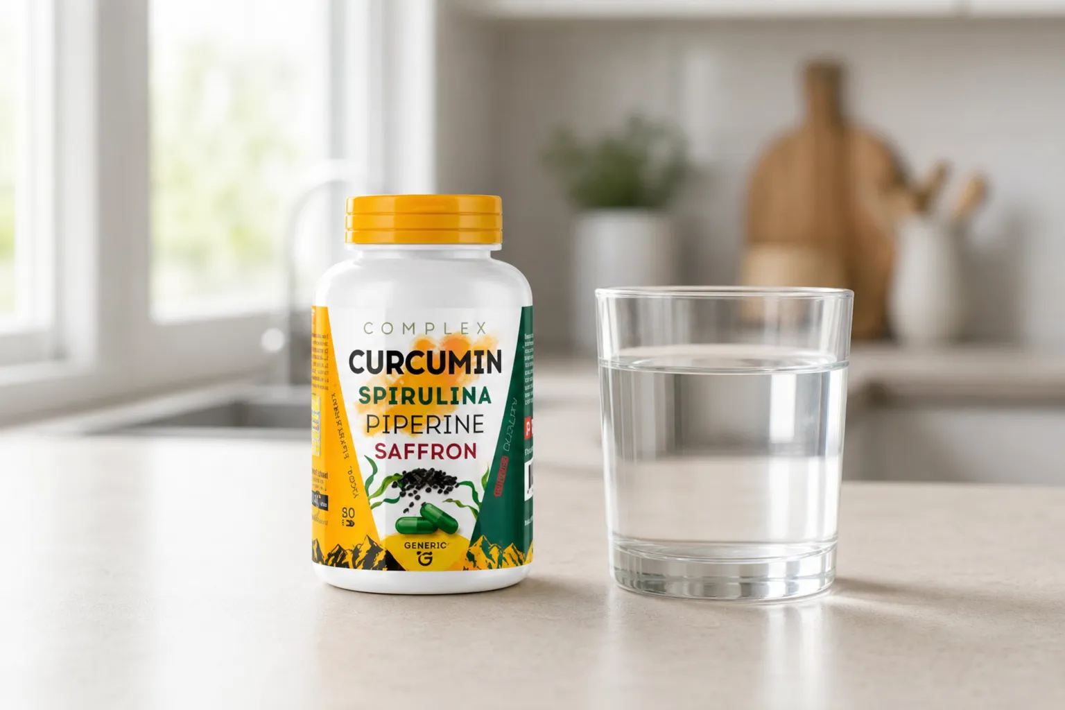 Curcuma Complex — Verpackung im Alltag