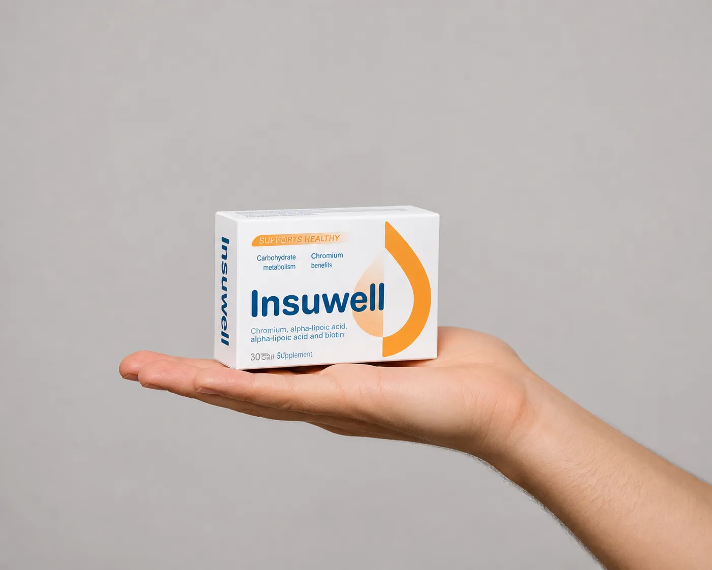 Insuwell — Verpackung in der Hand