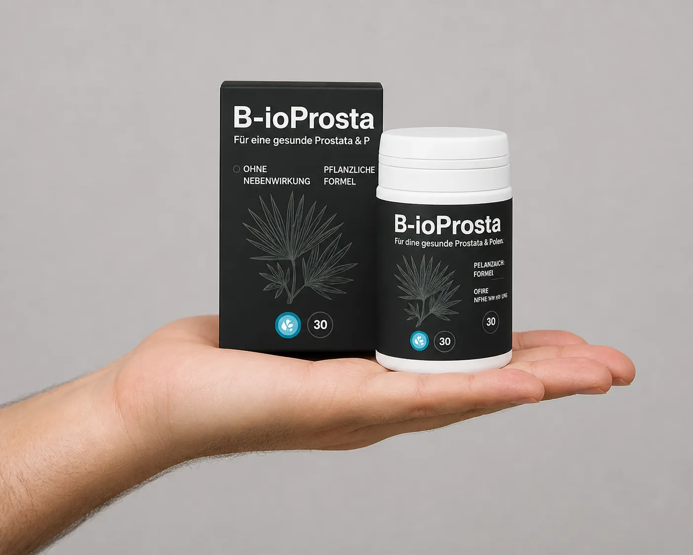 Bio-Prosta — Verpackung in der Hand