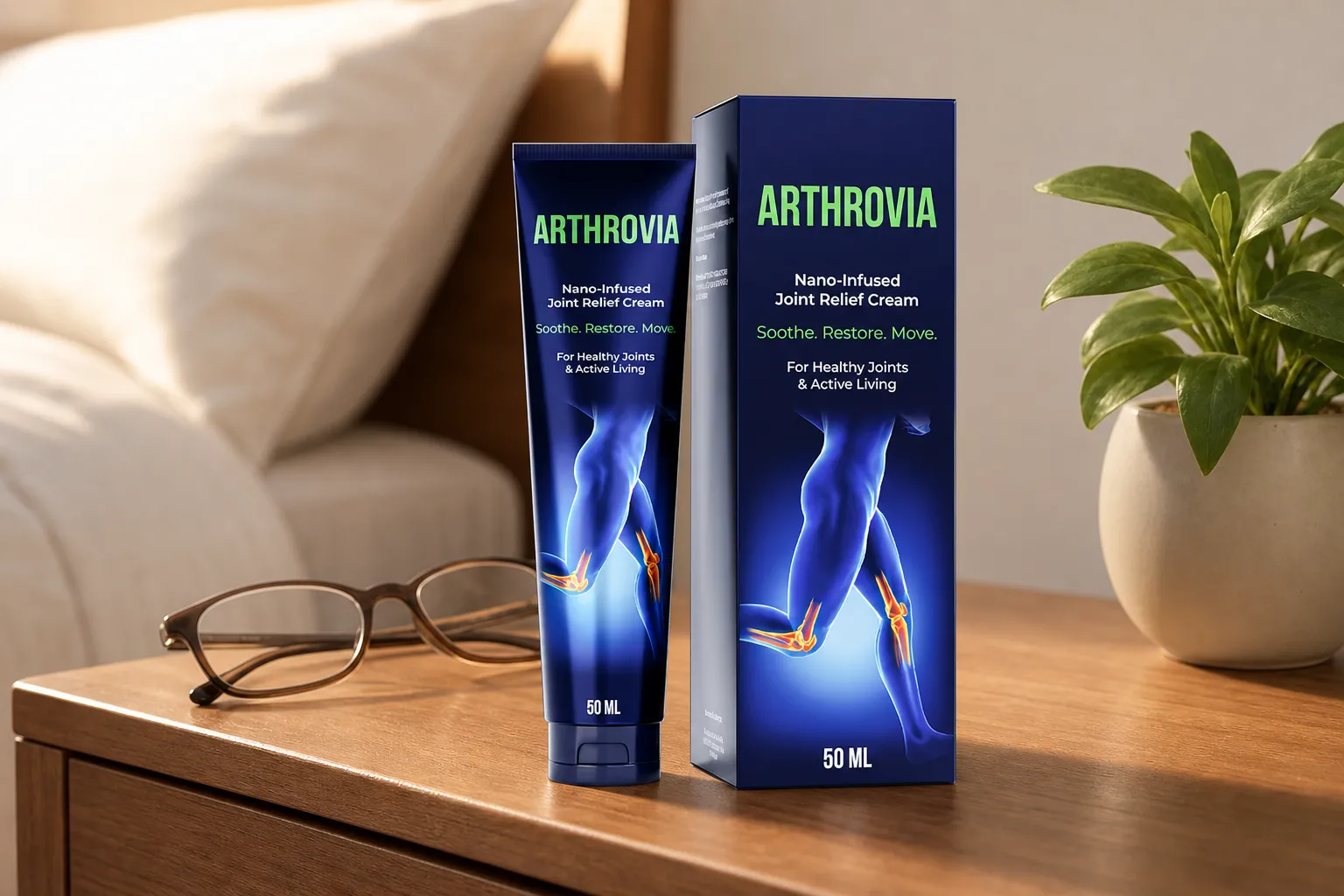 Arthrovia — Verpackung im Alltag