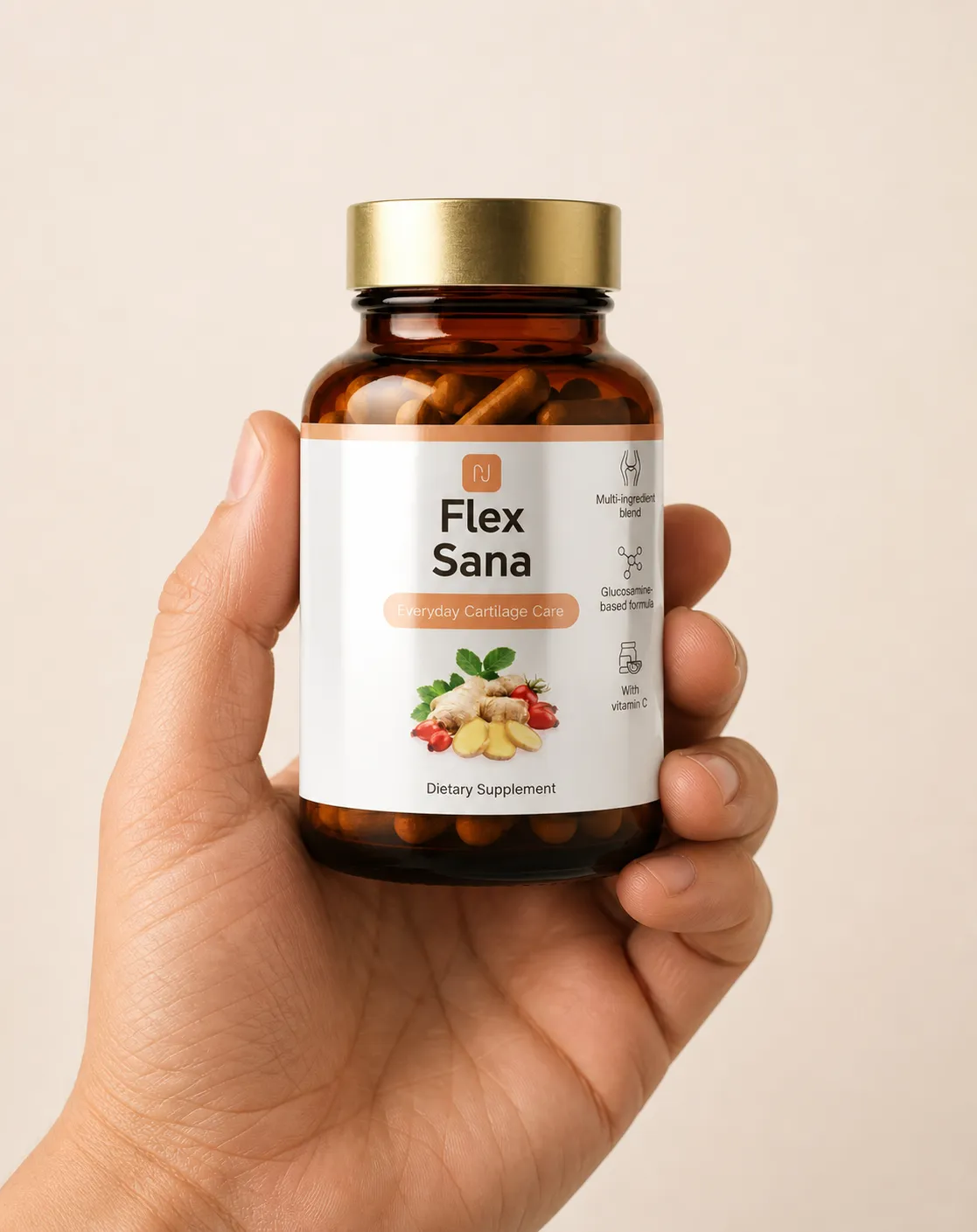 Flex Sana — Verpackung in der Hand