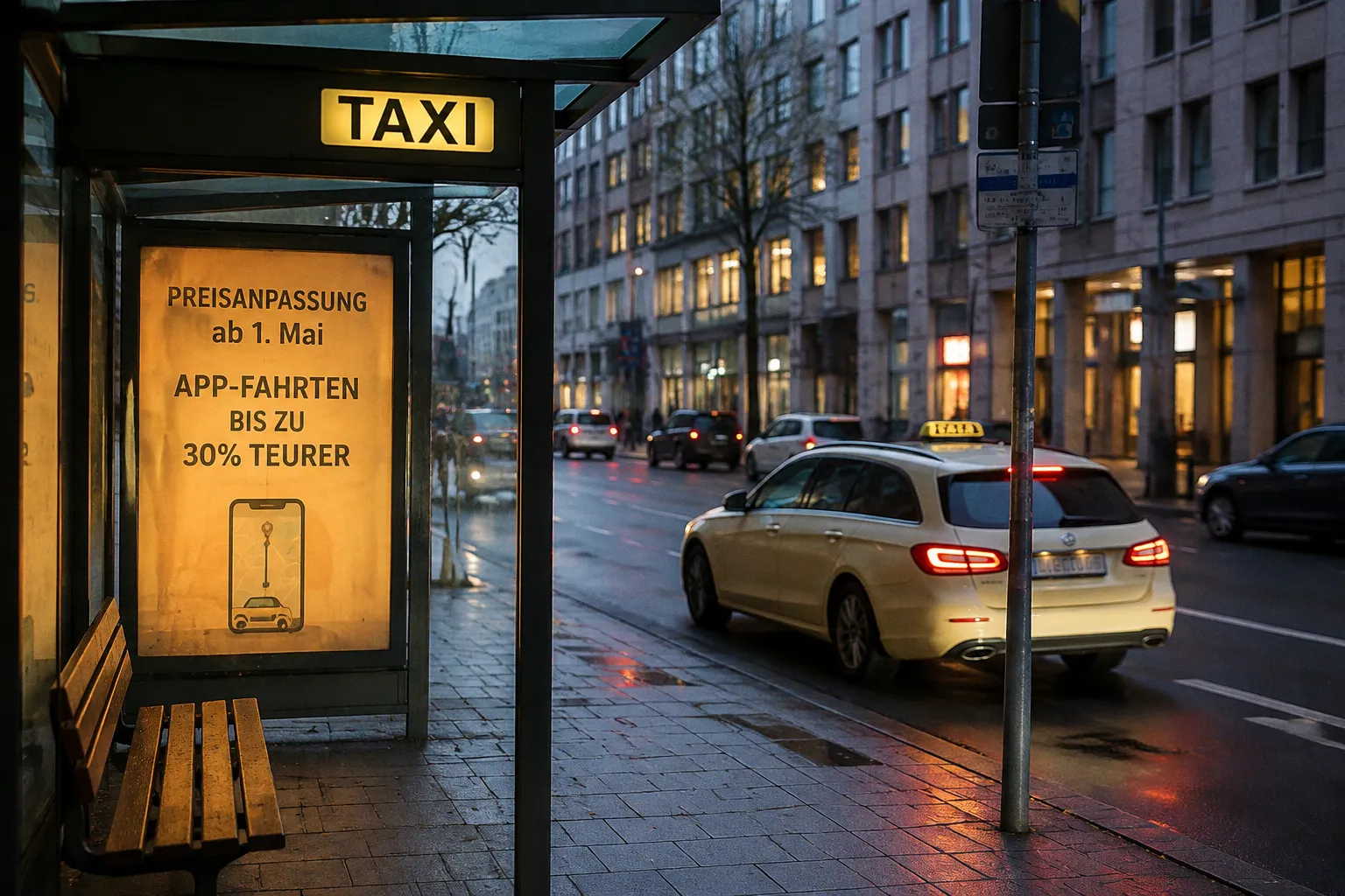 Warum App-Fahrten im Taxi bald deutlich teurer werden könnten